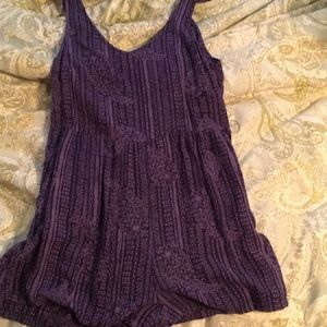 Purple romper woth open back